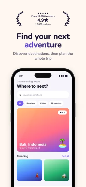 Warm-themed App Store screenshot 1