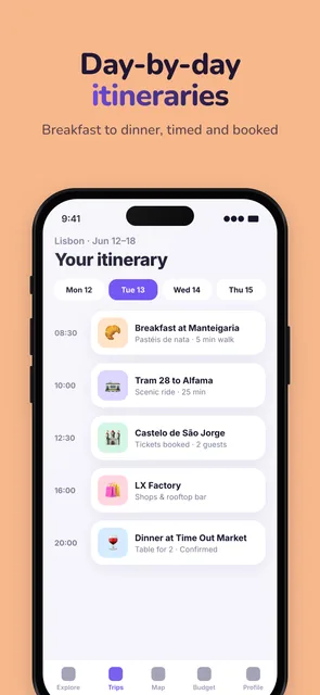 Warm-themed App Store screenshot 2