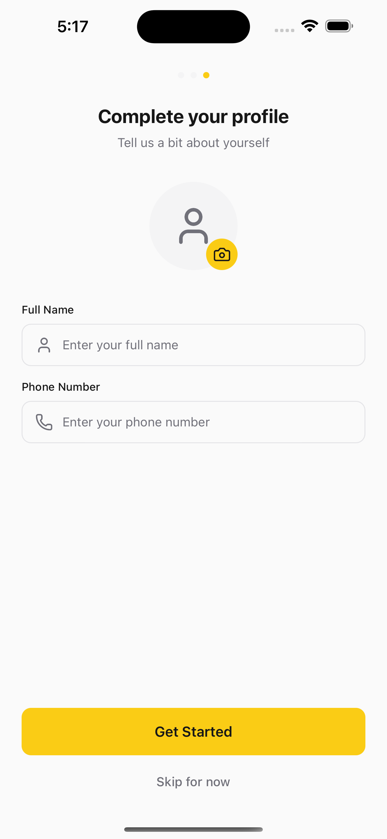 Profile screenshot of Taxi Booking App